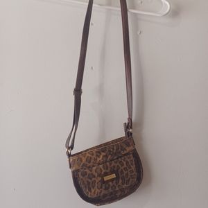 Kim Rogers Small Bag Shades Of Brown Zipper Closure Pre Owned